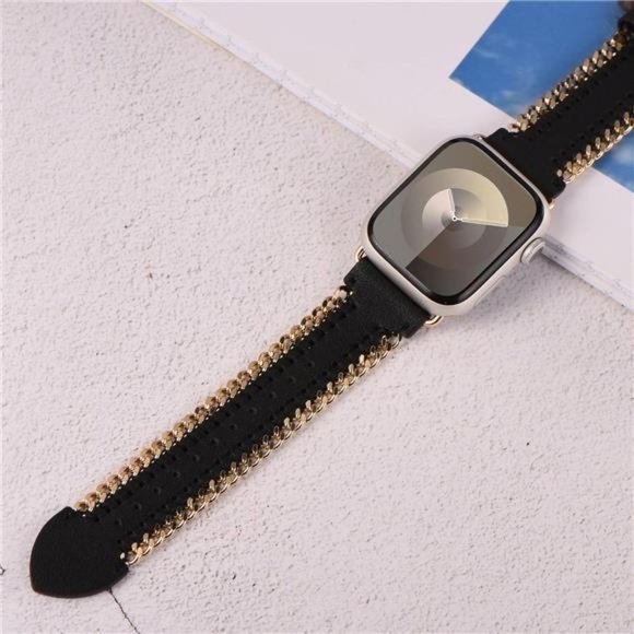 NEW Black and Gold Luxury Apple Watch Band main image 4
